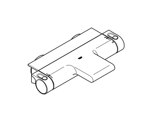 Termostat de duș pentru montaj pe perete