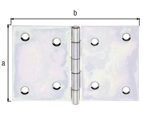 Balama de ușă cu indicații dimensionale