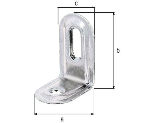 Element de fixare unghiular cu dimensiunile a, b și c