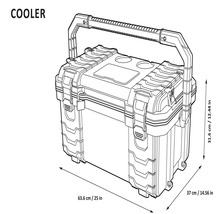 Ladă frigorifică Industrial Lunchbox 29L, tip cutie de scule-thumb-4