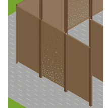 Paravan din lemn cu model