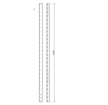 Desen tehnic al unui suport de raft cu o lungime de 2400 mm.