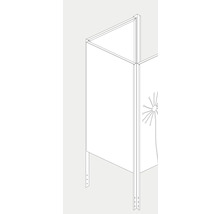 Paravan de vânt cu model de păpădie pentru exterior