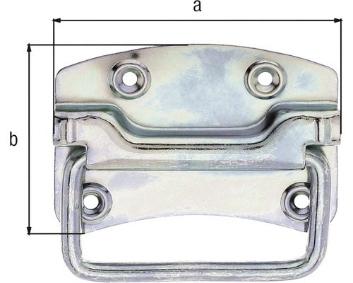Mâner de ladă cu dimensiunile a și b