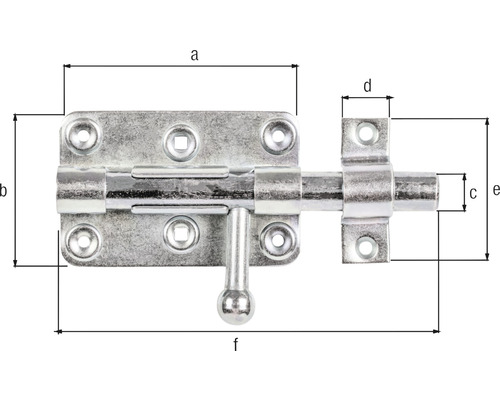 Dimensiunile unui zăvor