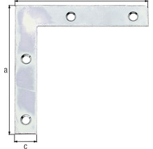 Conector unghiular cu găuri pentru fixare