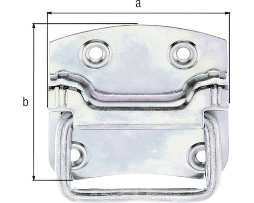 Mâner metalic pentru valiză cu dimensiuni indicate