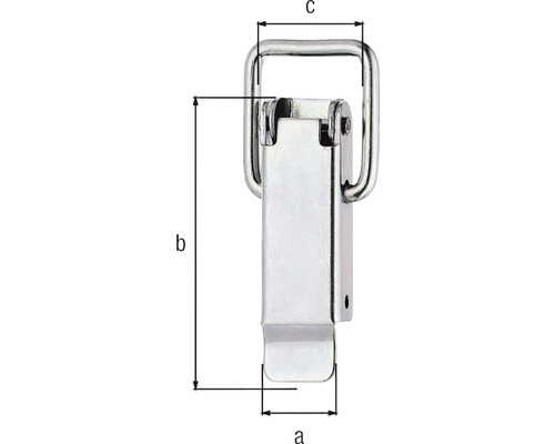 Desen al unui zăvor de blocare cromat cu dimensiuni
