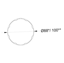 Burlan METIGLA metalic Ø 88 mm 3 m cărămiziu-thumb-2 Burlan METIGLA metalic Ø 88 mm 3 m cărămiziu-thumb-2
