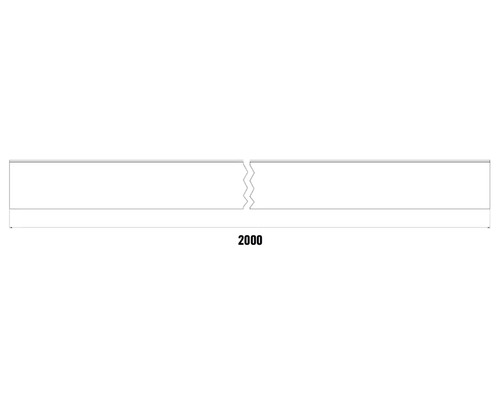 Banda de profil cu lungimea de 2000