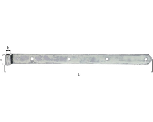 Bandă metalică pentru porți din lemn