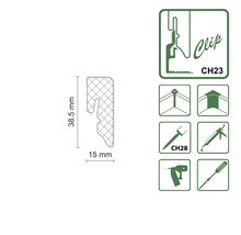 Plintă PVC 2400x38,5x15 mm KU48L stejar Adaja-thumb-1 Plintă PVC 2400x38,5x15 mm KU48L stejar Adaja-thumb-1