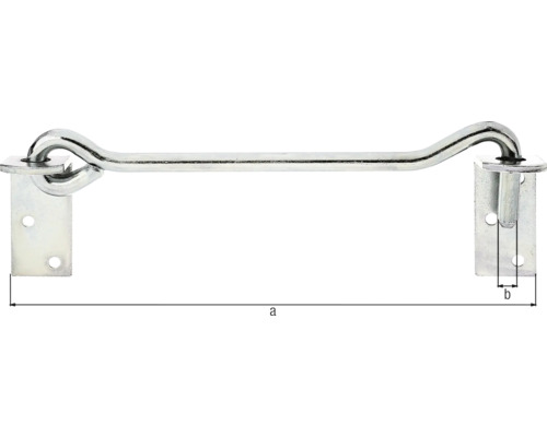 Cârlig de ușă cu ochet pentru fixarea ușilor și porților