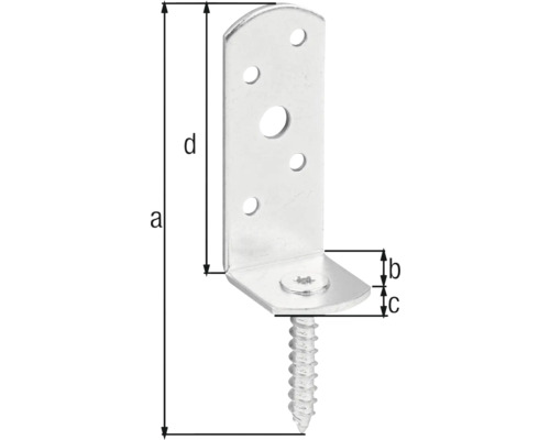 Conector unghiular cu șurub pentru fixare