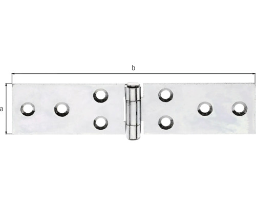 Balama metalică cu găuri de fixare