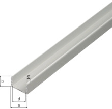 Profil din aluminiu cu dimensiuni