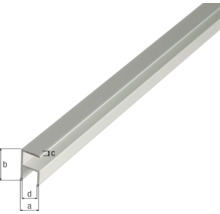 Profil U din aluminiu cu dimensiuni