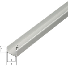 Profil din aluminiu cu dimensiuni