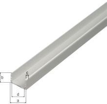 Profil din aluminiu cu dimensiuni specificate