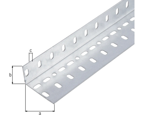 Unghi de montaj perforat din metal