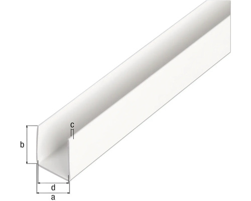 Profil unghiular din plastic cu dimensiuni