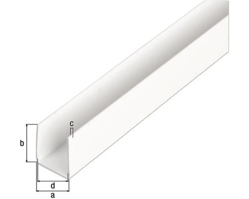 Profil unghiular din plastic cu dimensiuni
