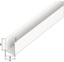 Profil U din plastic cu dimensiuni