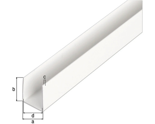 Profil U din plastic cu dimensiuni