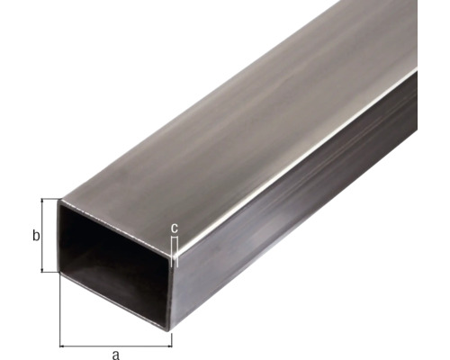 Tub rectangulară din oțel în secțiune transversală