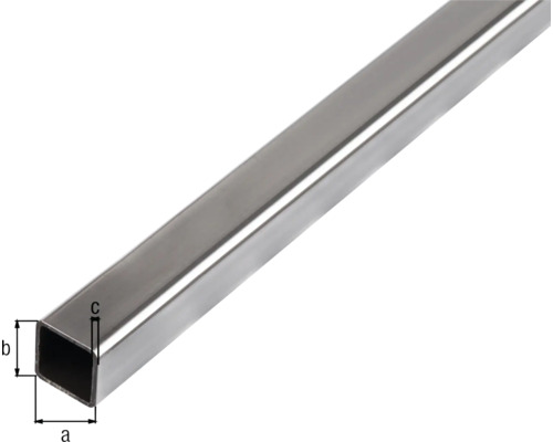 Țeavă metalică pătrată cu dimensiuni