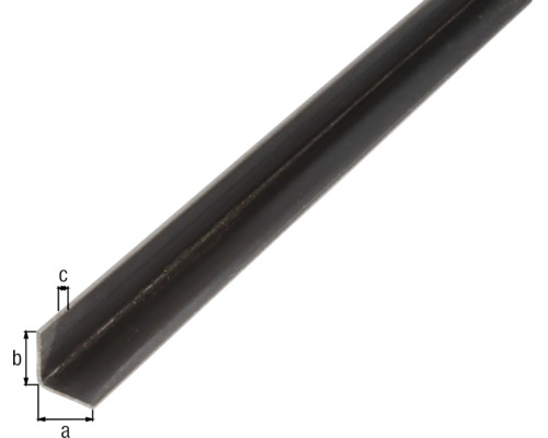 Profil unghiular metalic cu dimensiunile a, b și c