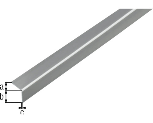 Profil unghiular metalic cu dimensiuni