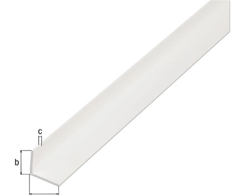 Profil unghiular din plastic cu dimensiuni