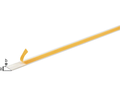 Șină din plastic cu bandă adezivă pentru fixare