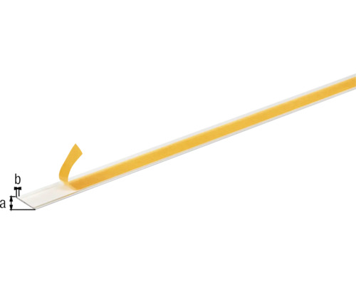 Plintă din plastic cu bandă adezivă