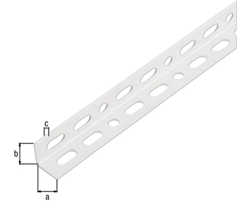 Profil cornier perforat pentru fixarea și stabilizarea componentelor