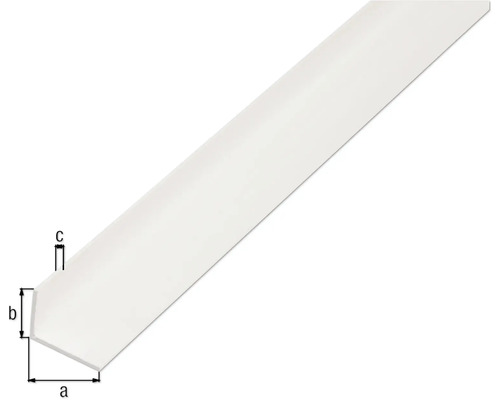 Profil unghiular din plastic cu dimensiuni
