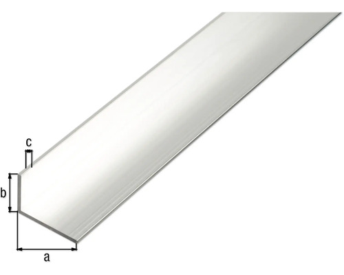 Profil unghiular din aluminiu cu dimensiuni