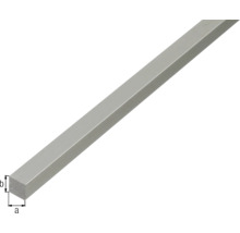 Țeavă aluminiu pătrată Alberts 10x10x1 mm, lungime 1m-thumb-1