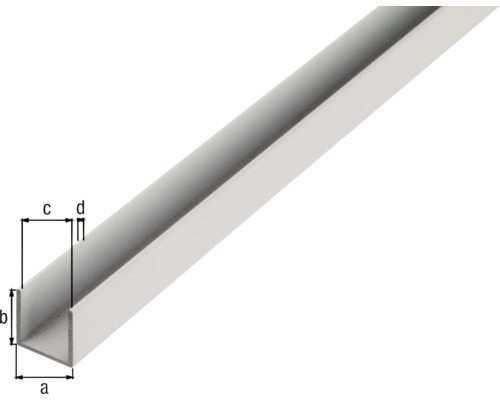 Profil U pentru construcție și fixare