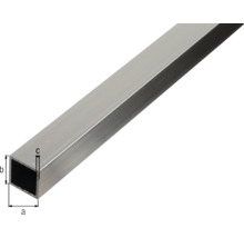 Profil dreptunghiular din aluminiu cu dimensiunile a, b și c