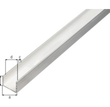 Profil U din aluminiu cu dimensiuni