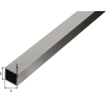 Țeavă pătrată din aluminiu cu dimensiuni