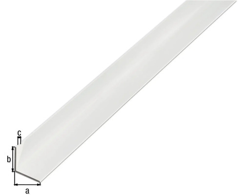 Profil colțar din plastic cu dimensiuni