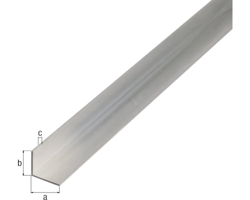 Cornier aluminiu Alberts 20x20x1,5 mm, lungime 2,6m Cornier aluminiu Alberts 20x20x1,5 mm, lungime 2,6m