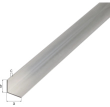 Profil unghiular din aluminiu cu dimensiunile a, b și c