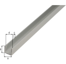 Profil U cu dimensiuni