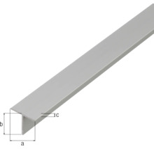 Profil aluminiu tip T Alberts 15x15x1,5 mm, lungime 1m, eloxat-thumb-1