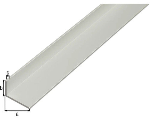 Profil unghiular din metal cu dimensiunile a, b, c