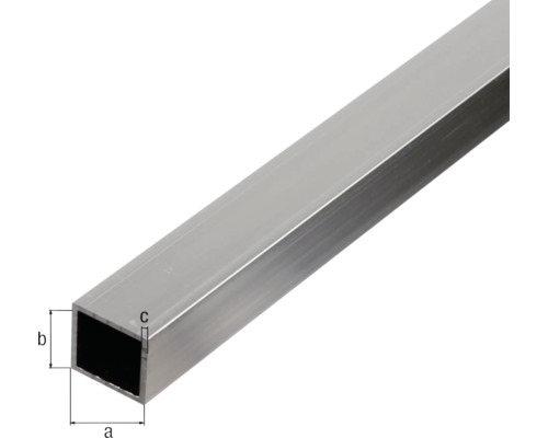 Profil tub pătrat din aluminiu cu dimensiuni